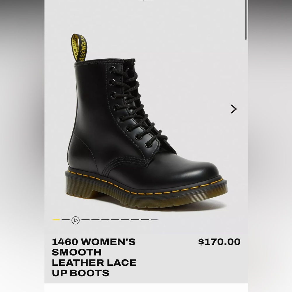 Dr. Martens Black 1460 Women's Lace-Up Boots